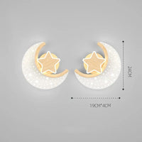 Applique murale LED Nordique Étoile Lune - Décoration Intérieure Scintillante | Marco Lucetti Ae paire style 1 / Lumière blanche