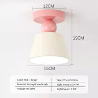 Applique Murale LED Nordique Macaron | Marco Lucetti Rose / Sans ampoule