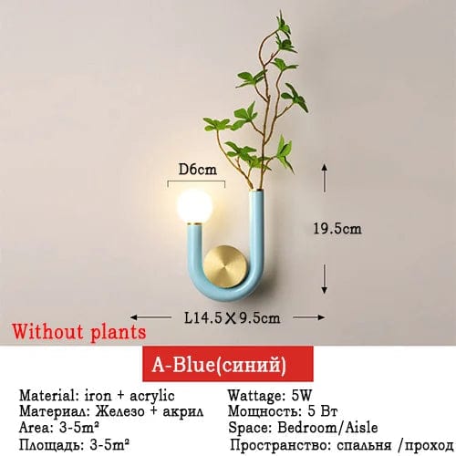 Applique murale LED nordique minimaliste U-Light | Marco Lucetti