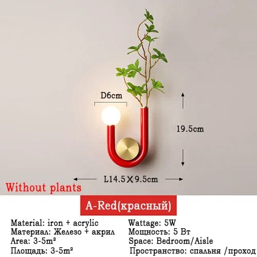 Applique murale LED nordique minimaliste U-Light | Marco Lucetti