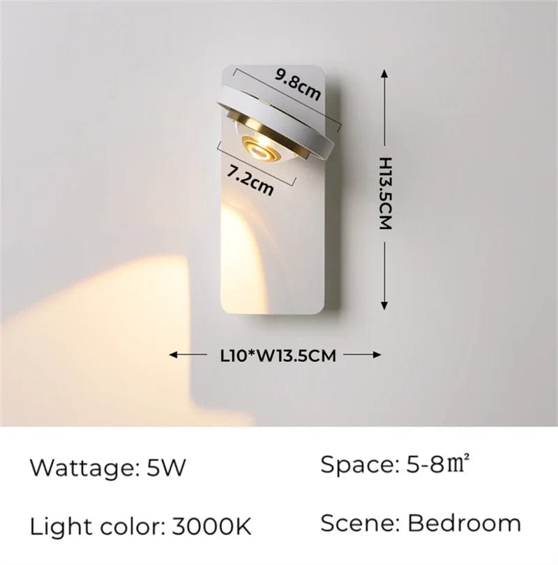 Applique murale LED nordique moderne ajustable | Marco Lucetti