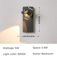 Applique murale LED nordique moderne ajustable | Marco Lucetti