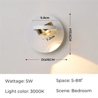 Applique murale LED nordique moderne ajustable | Marco Lucetti