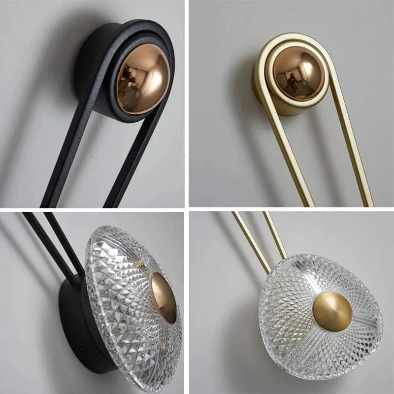 Applique murale LED Nordique Moderne Dorée - Décoration d'Intérieur | Marco Lucetti