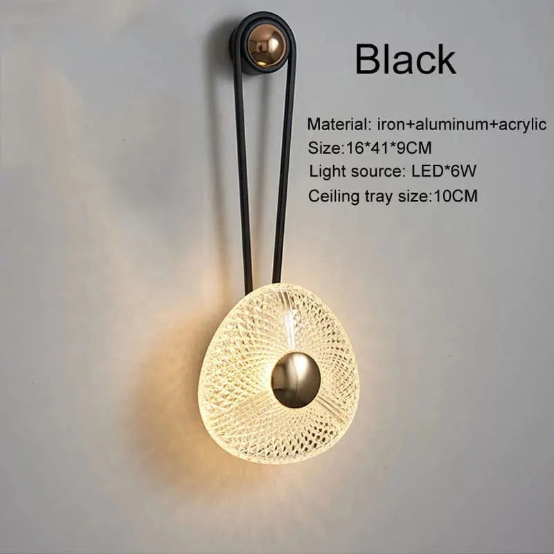 Applique murale LED Nordique Moderne Dorée - Décoration d'Intérieur | Marco Lucetti Noir / CHINE / Lumière trichromatique