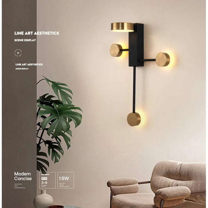 Applique murale LED - Style nordique moderne et minimaliste