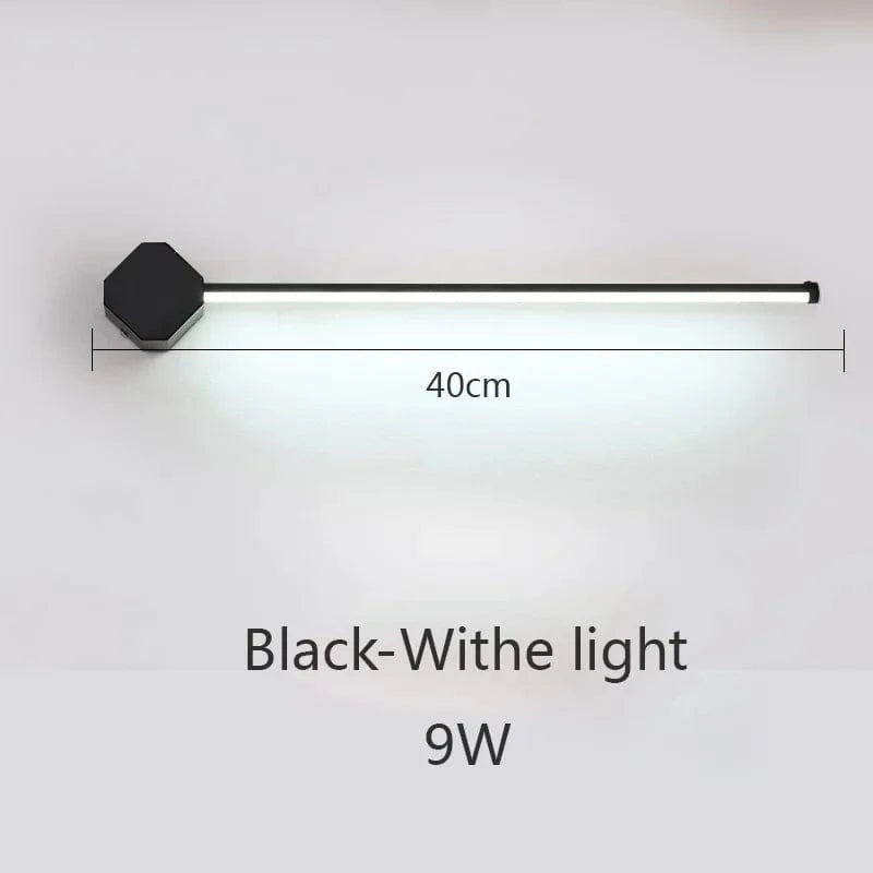 Applique murale LED nordique moderne - Intérieur Design | Marco Lucetti Lumière blanche noire / CHINE / 9W