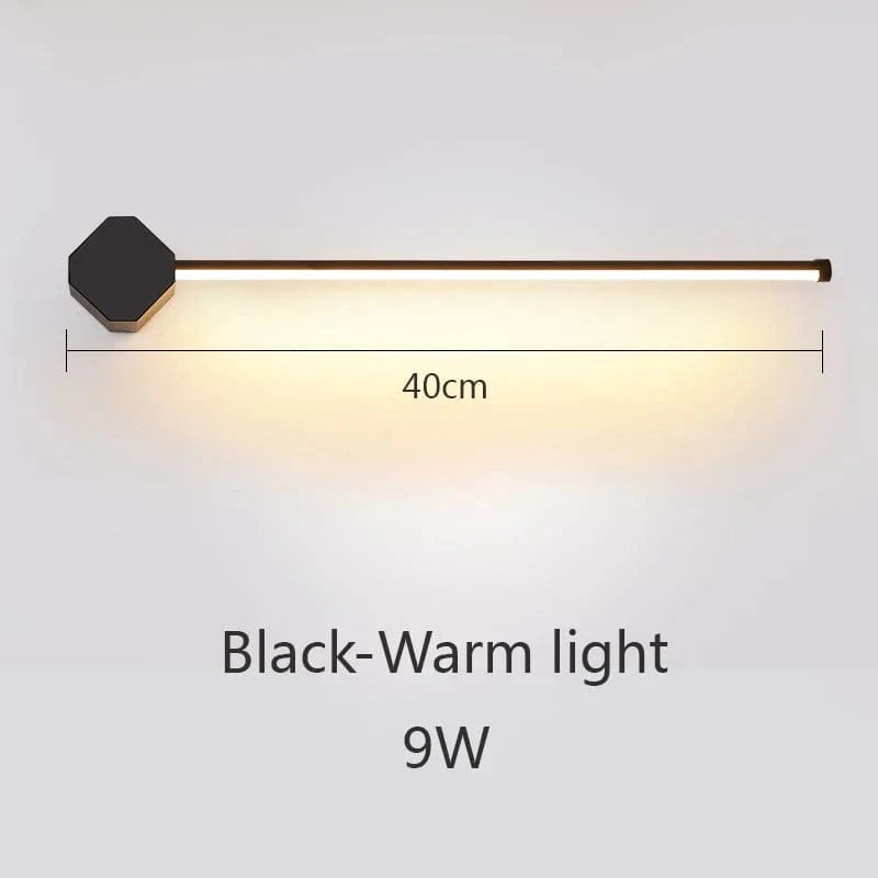 Applique murale LED nordique moderne - Intérieur Design | Marco Lucetti Lumière noire et chaude / CHINE / 9W