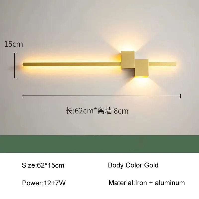 Applique murale LED nordique moderne - Luminaire décoratif en surface | Marco Lucetti