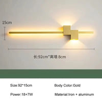 Applique murale LED nordique moderne - Luminaire décoratif en surface | Marco Lucetti