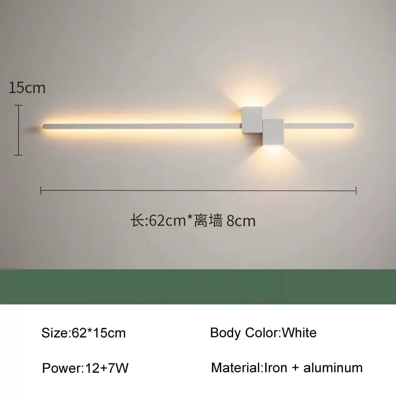 Applique murale LED nordique moderne - Luminaire décoratif en surface | Marco Lucetti