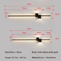 Applique murale LED nordique moderne - Luminaire décoratif en surface | Marco Lucetti