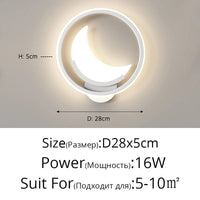 Applique murale LED nordique moderne pour enfants - Design minimaliste créatif | Marco Lucetti