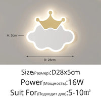 Applique murale LED nordique moderne pour enfants - Design minimaliste créatif | Marco Lucetti