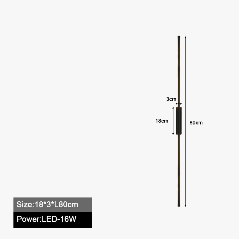 Applique murale LED Nordique Noir pour Chambre et Salon - Luminaires d'Intérieur Home Decor - AC110-220V | Marco Lucetti