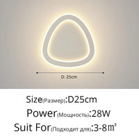 Applique murale LED nordique pour chambre d'intérieur : design simple et moderne | Marco Lucetti