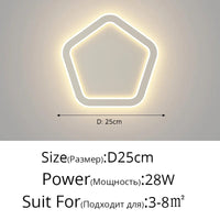 Applique murale LED nordique pour chambre d'intérieur : design simple et moderne | Marco Lucetti
