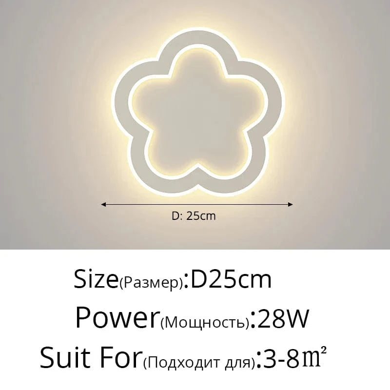 Applique murale LED nordique pour chambre d'intérieur : design simple et moderne | Marco Lucetti Je style D25cm 28W / Blanc chaud (2700-3500K)