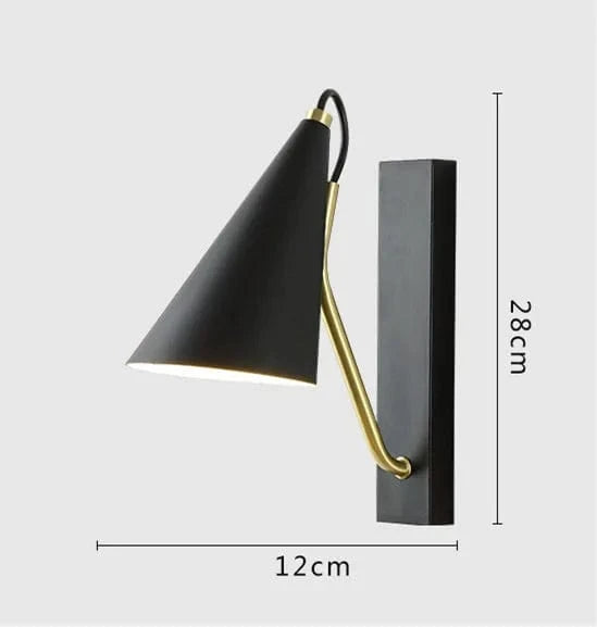 Applique murale LED nordique pour escalier - Style minimaliste | Marco Lucetti Noir / Sans ampoule