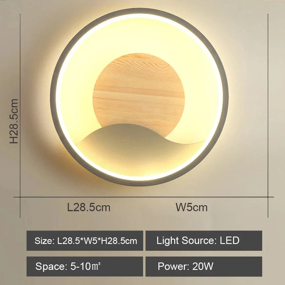 Applique murale LED nordique pour un éclairage chaleureux | Marco Lucetti Gris / Blanc chaud (2700-3500K)