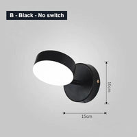 Applique murale LED nordique pour une décoration moderne | Marco Lucetti B Noir sans interrupteur / Blanc chaud (2700-3500K)
