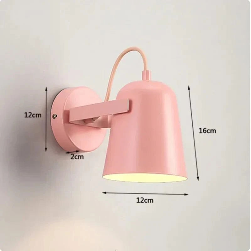 Applique murale LED nordique réglable de chevet | Marco Lucetti Rose / Blanc chaud (2700-3500K)