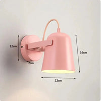 Applique murale LED nordique réglable de chevet | Marco Lucetti Rose / Blanc chaud (2700-3500K)