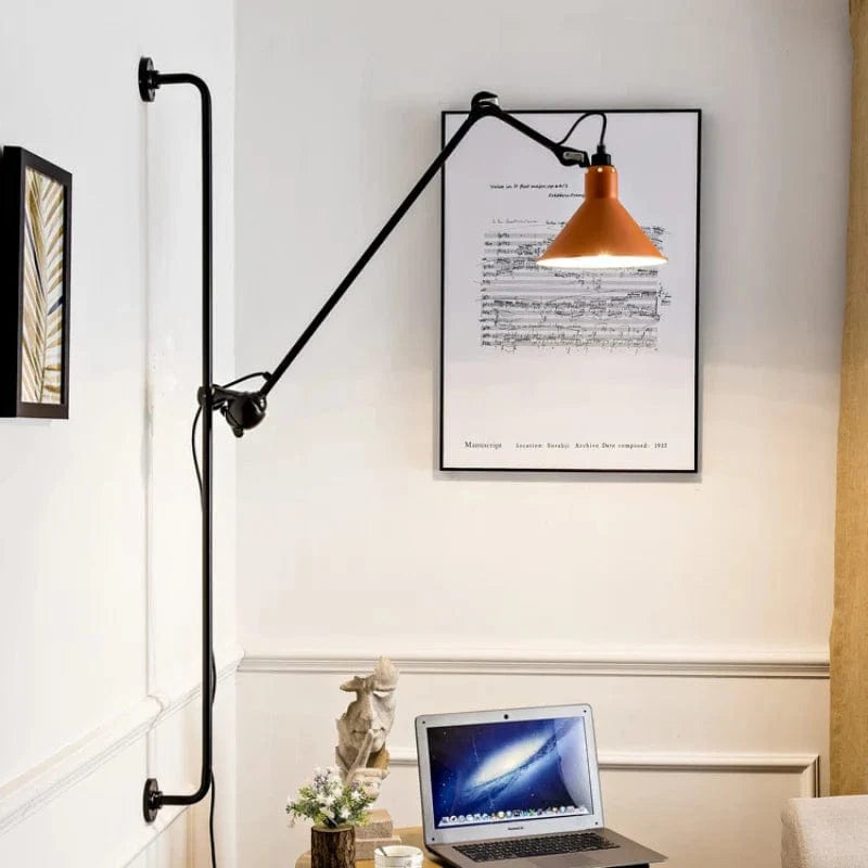 Applique murale LED nordique rétro Net rouge en métal | Marco Lucetti