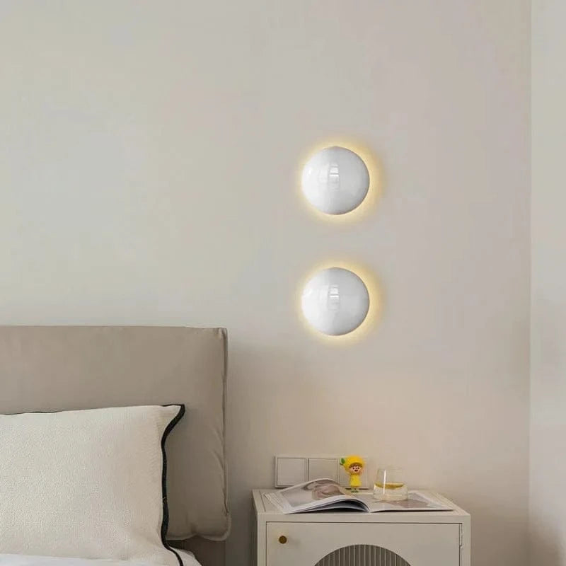 Applique murale LED nordique ronde en métal pour une déco intérieure de style scandinave | Marco Lucetti