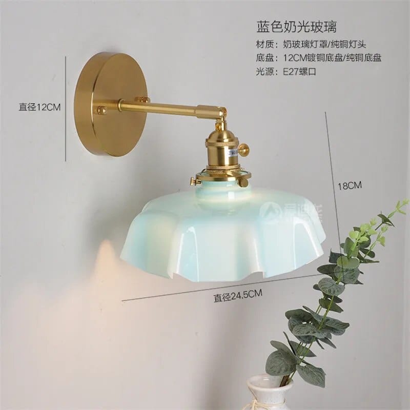 Applique Murale LED Nordique Verre - Edition 2021 | Marco Lucetti Bleu / 4W (max100w)