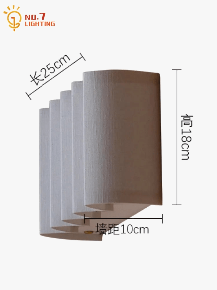 Applique Murale LED Nordique Wabi-Sabi Atmosphère Tissu Art Décoratif | Marco Lucetti