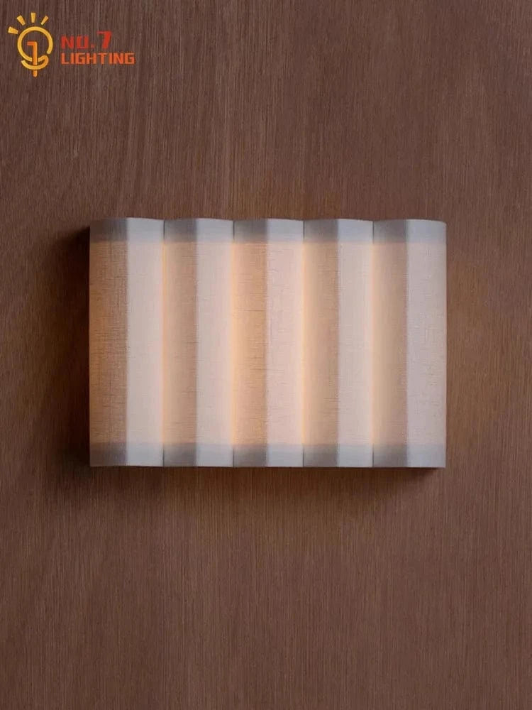 Applique Murale LED Nordique Wabi-Sabi Atmosphère Tissu Art Décoratif | Marco Lucetti