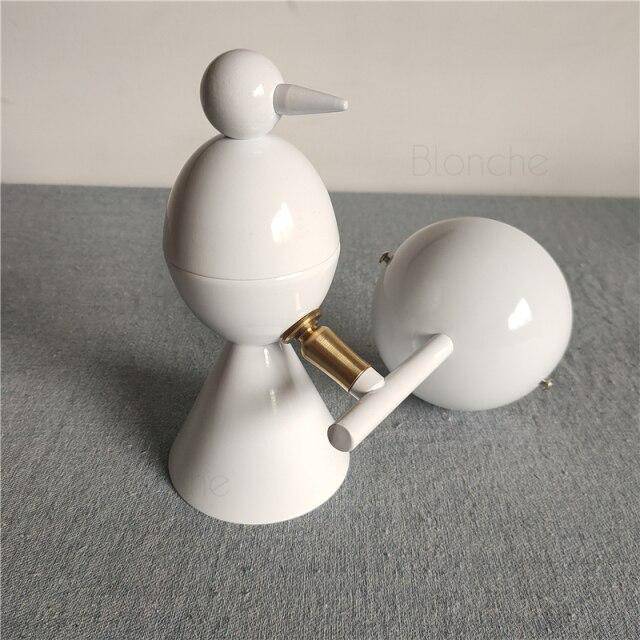 Applique Murale LED Oiseau Géométrique Modernisé | Marco Lucetti Blanc