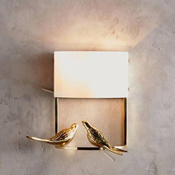 Applique murale LED "Oiseaux Dorés" | Marco Lucetti