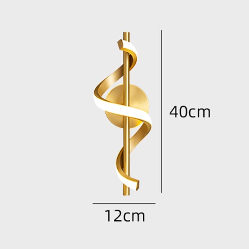 Applique Murale LED Ondulée Métallique - Polino | Marco Lucetti