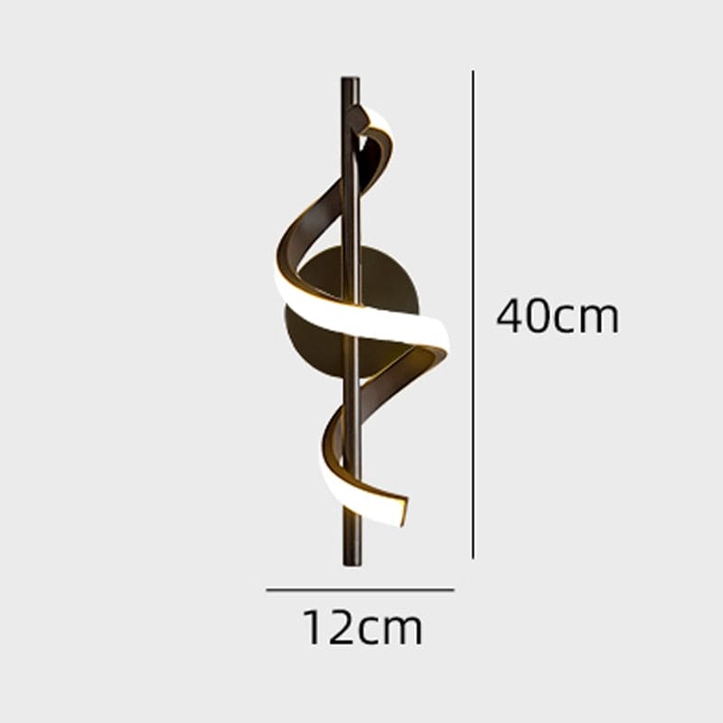 Applique Murale LED Ondulée Métallique - Polino | Marco Lucetti