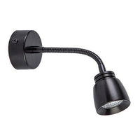 Applique murale LED Opto en métal modernisé | Marco Lucetti Noir / Chaude