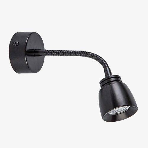 Applique murale LED Opto en métal modernisé | Marco Lucetti Noir / Froide