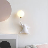 Applique murale LED Ours Lumineux