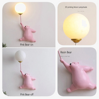 Applique murale LED Ours Lumineux