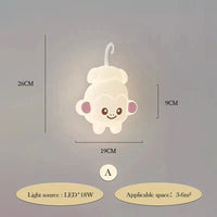 Applique murale LED Ours Dessin Animé pour Chambre d'Enfants - Marque Éclair'Ors | Marco Lucetti A / 3 températures de couleur