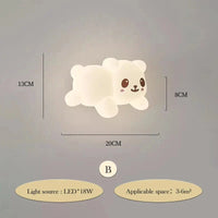 Applique murale LED Ours Dessin Animé pour Chambre d'Enfants - Marque Éclair'Ors | Marco Lucetti B / 3 températures de couleur