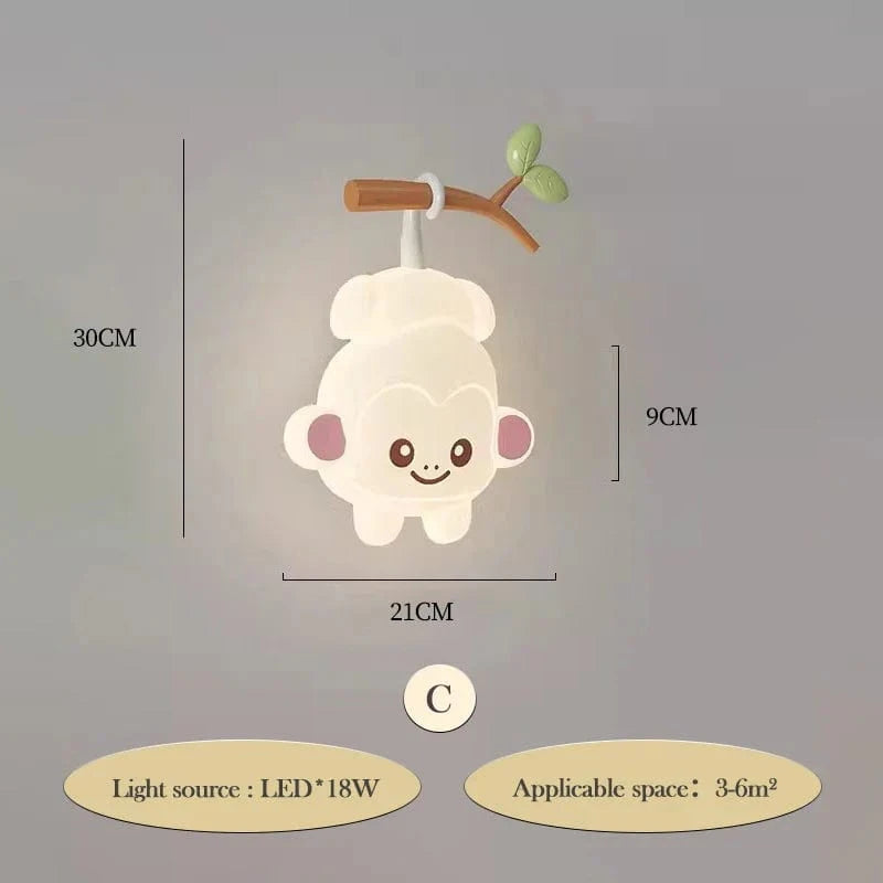 Applique murale LED Ours Dessin Animé pour Chambre d'Enfants - Marque Éclair'Ors | Marco Lucetti C / 3 températures de couleur