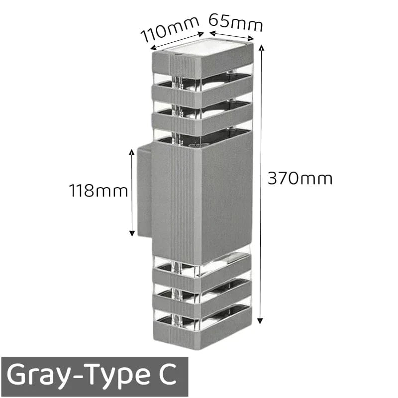 Applique murale LED Outdoor Design | Marco Lucetti GU10 sans ampoule / Gris-C