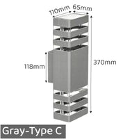 Applique murale LED Outdoor Design | Marco Lucetti GU10 sans ampoule / Gris-C