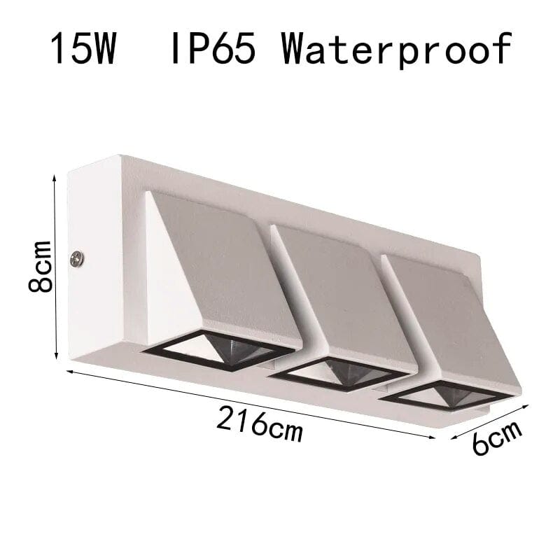 Applique murale LED Outdoor Glow | Marco Lucetti 15W blanc / Blanc chaud (2700-3500K)