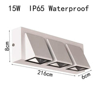 Applique murale LED Outdoor Glow | Marco Lucetti 15W blanc / Blanc chaud (2700-3500K)