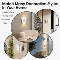 Applique murale LED Papillon Blanc - Design Moderne 12W IP65 | Marco Lucetti