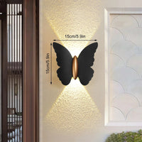 Applique murale LED Papillon Blanc - Design Moderne 12W IP65 | Marco Lucetti