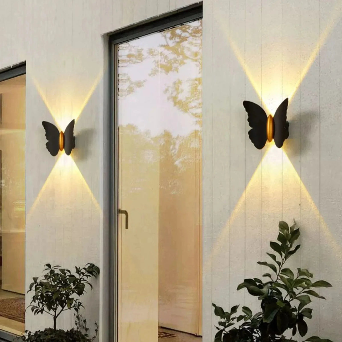 Applique murale LED Papillon Blanc - Design Moderne 12W IP65 | Marco Lucetti
